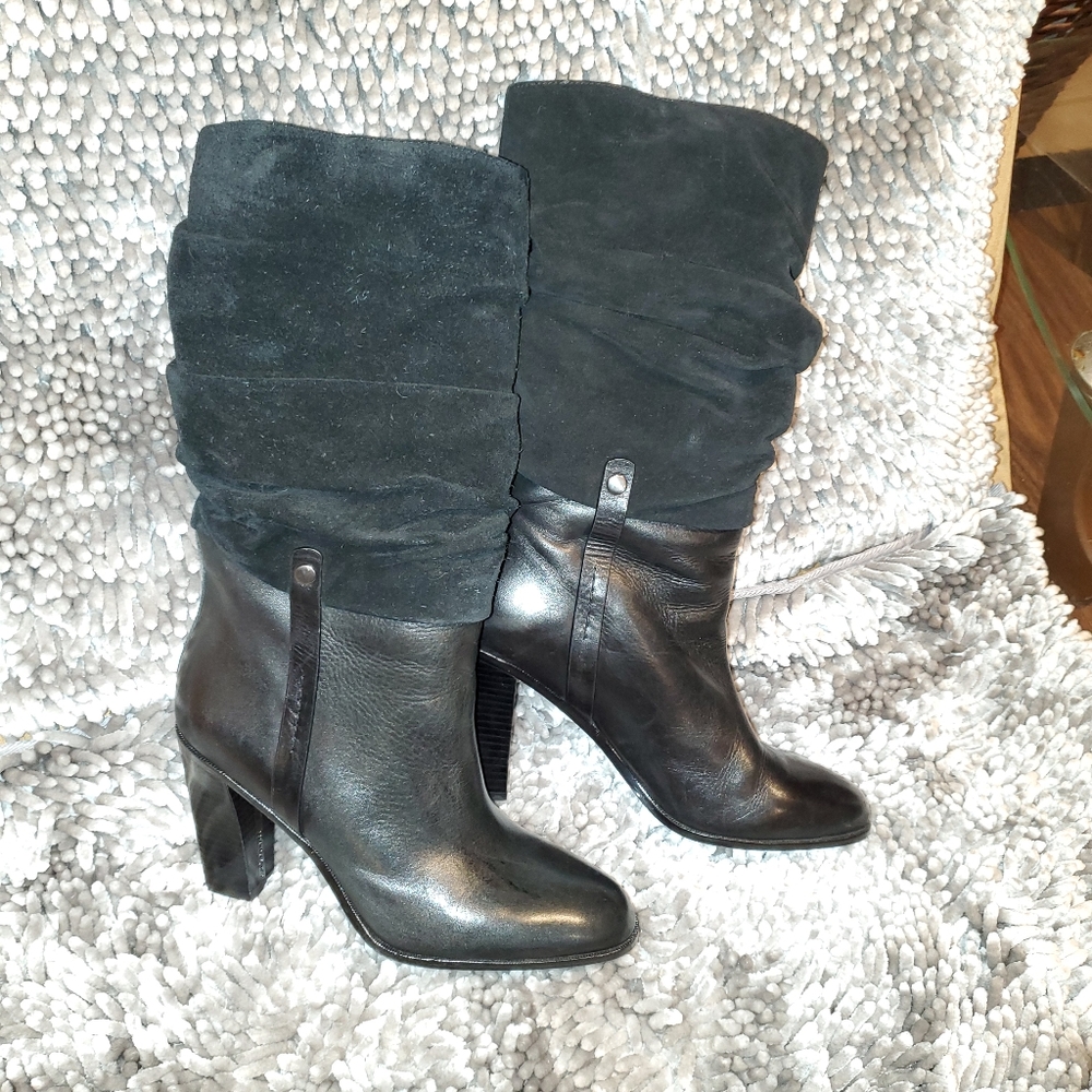 Donald J. Pliner Black leather boot
